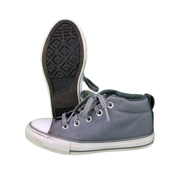 ✅Converse Chuck Taylor All Star Street Mid Shoes Youth/GS Size 2 Grey 661890F - Picture 2 of 12